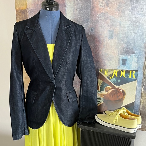 BNWOT Denim Blazer - Picture 1 of 6